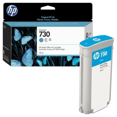 HP P2V62A CY (no.730) ink 130ml. pro DesignJet T1600/T1700/T2600 cyan  (031-05020)